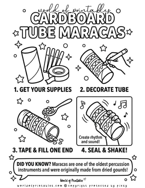 Maracas Cinco De Mayo Crafts