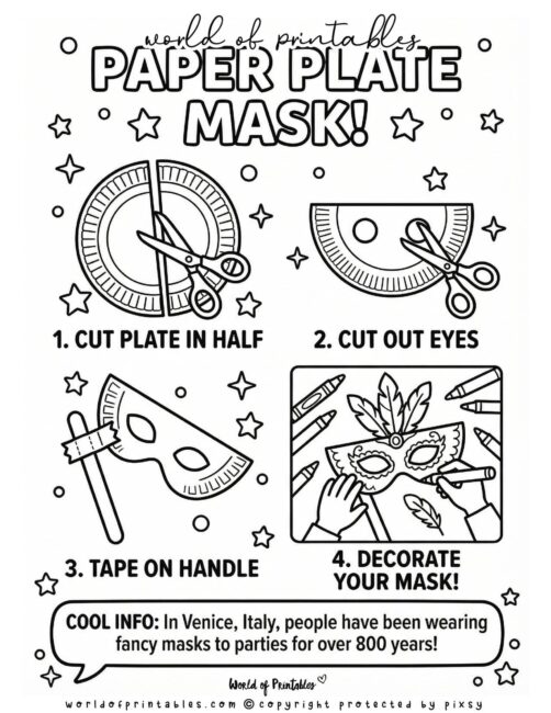 Mask Paper Plate Crafts