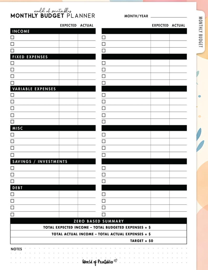 Monthly Budget Planner (Zero-Based)-07
