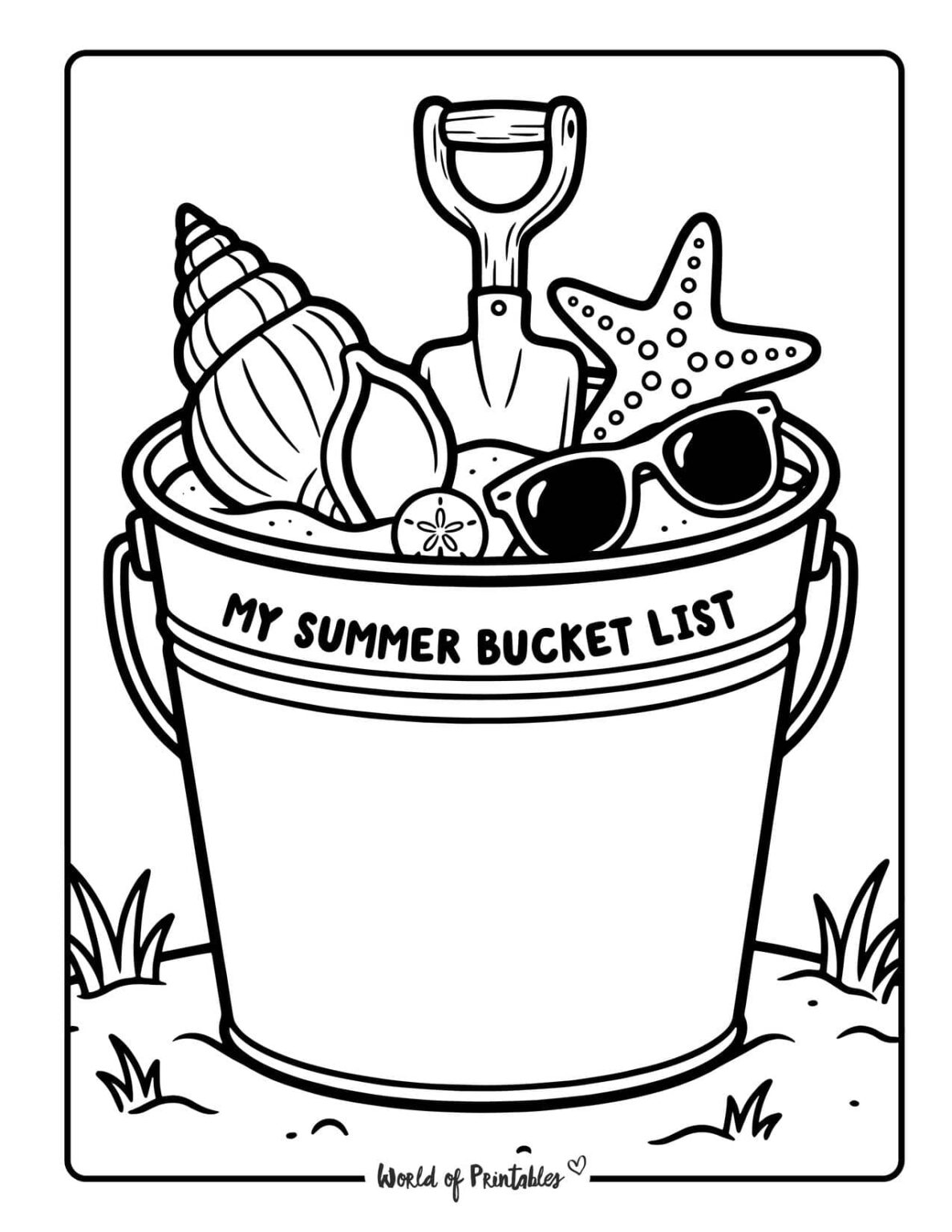 Free Printable Summer Bucket List For Kids - World of Printables