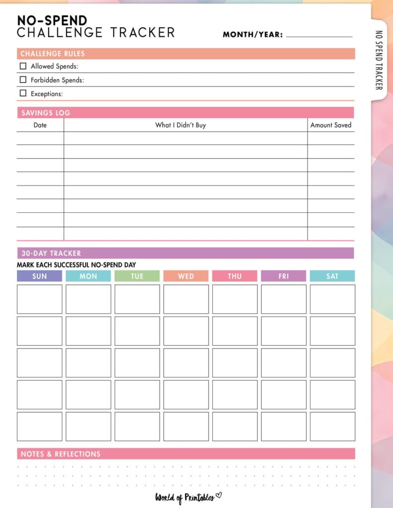 No-Spend Challenge Tracker-08