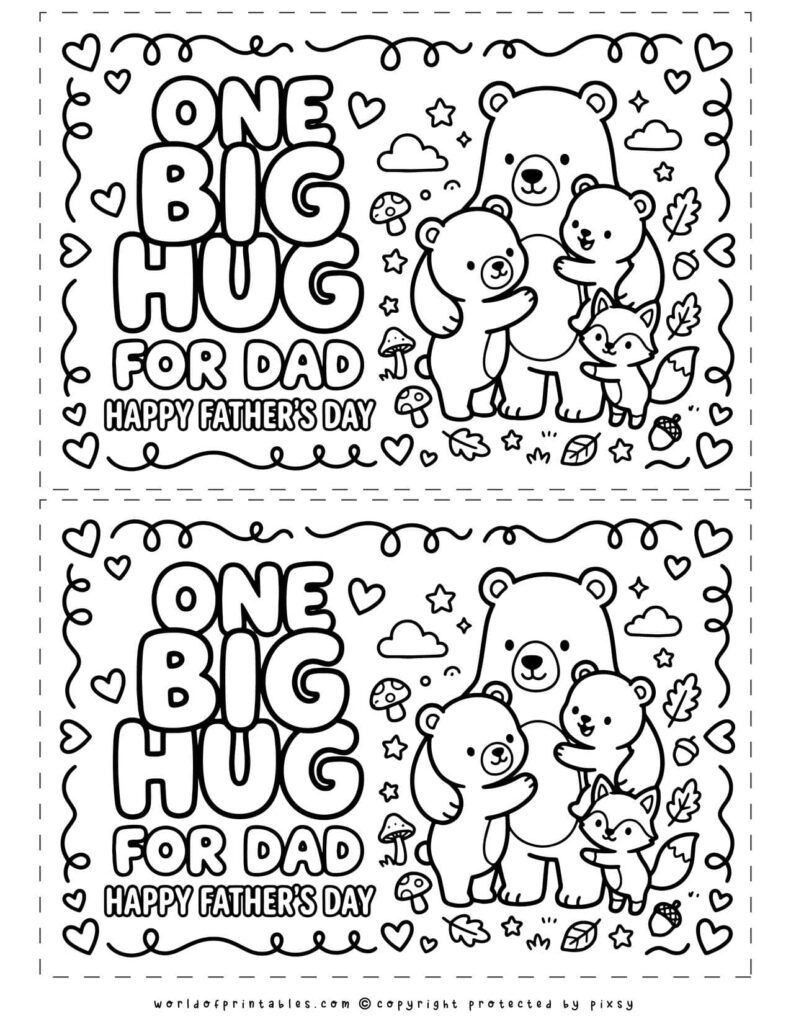 One Big Hug Printable Father’s Day Coupons