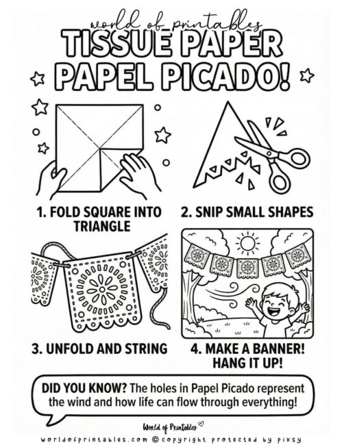 Papel Picado Cinco De Mayo Crafts