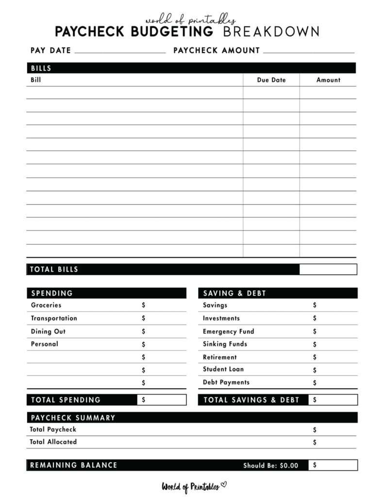 Paycheck Budgeting Breakdown-02