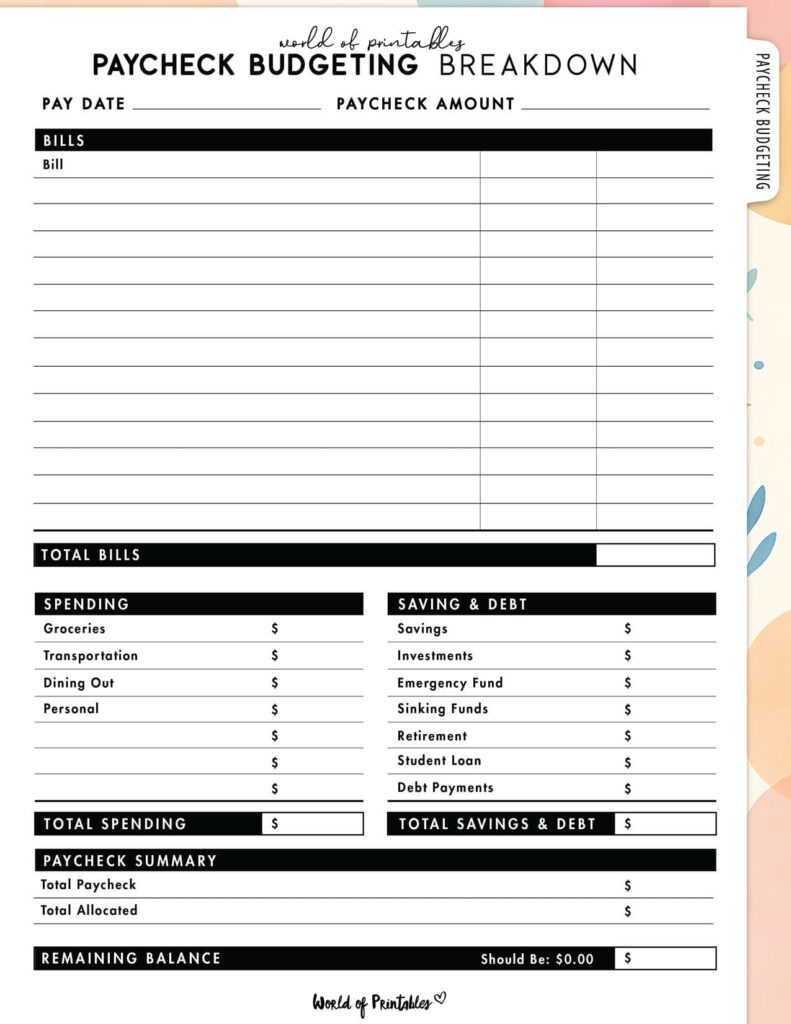 Paycheck Budgeting Breakdown-07