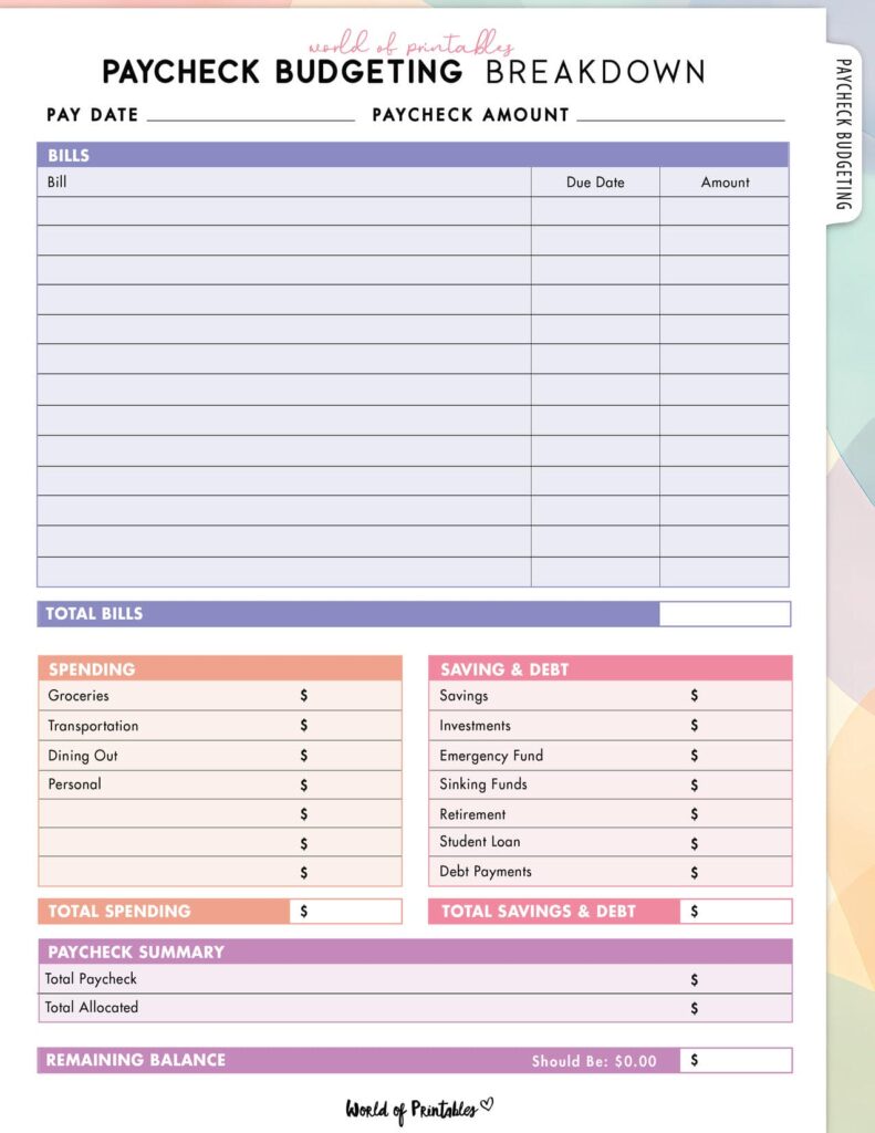 Paycheck Budgeting Breakdown-10