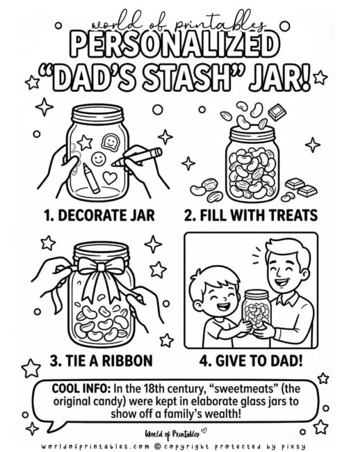 Personalized Jar Father's Day Crafts