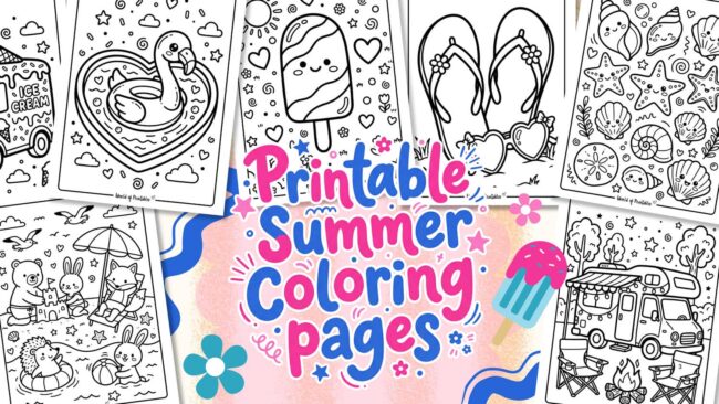 Printable Summer coloring pages