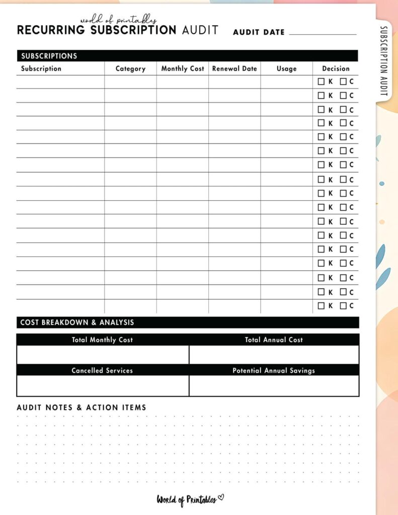 Recurring Subscription Audit-07