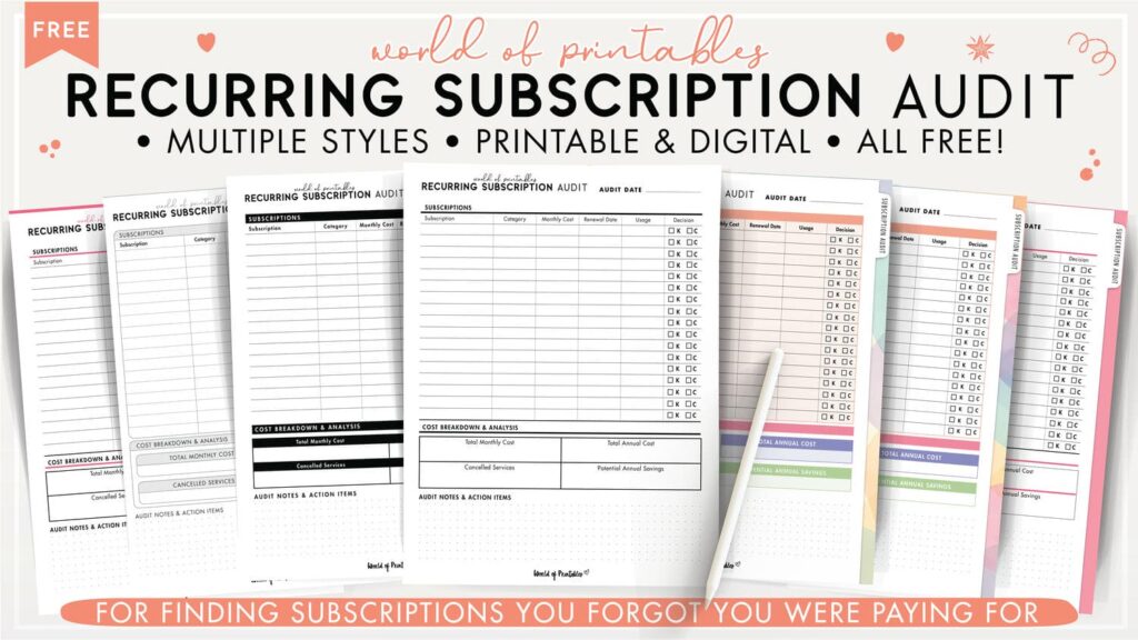 Recurring Subscription Audit