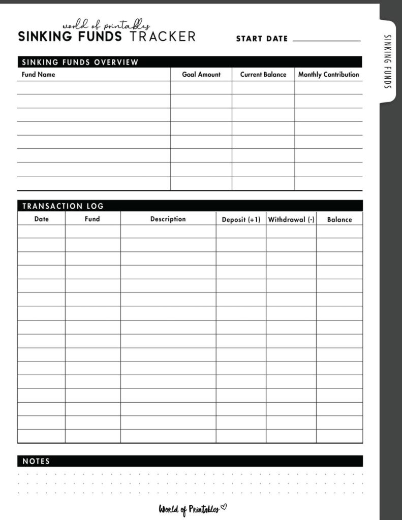 Sinking Funds Tracker-01