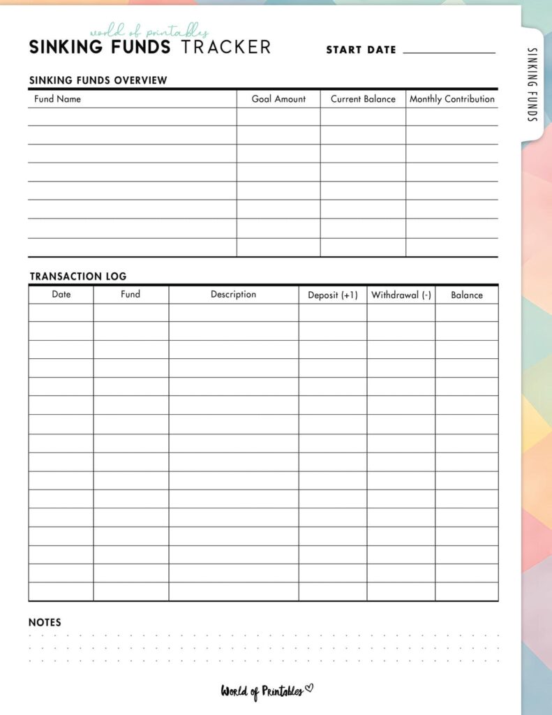 Sinking Funds Tracker-06
