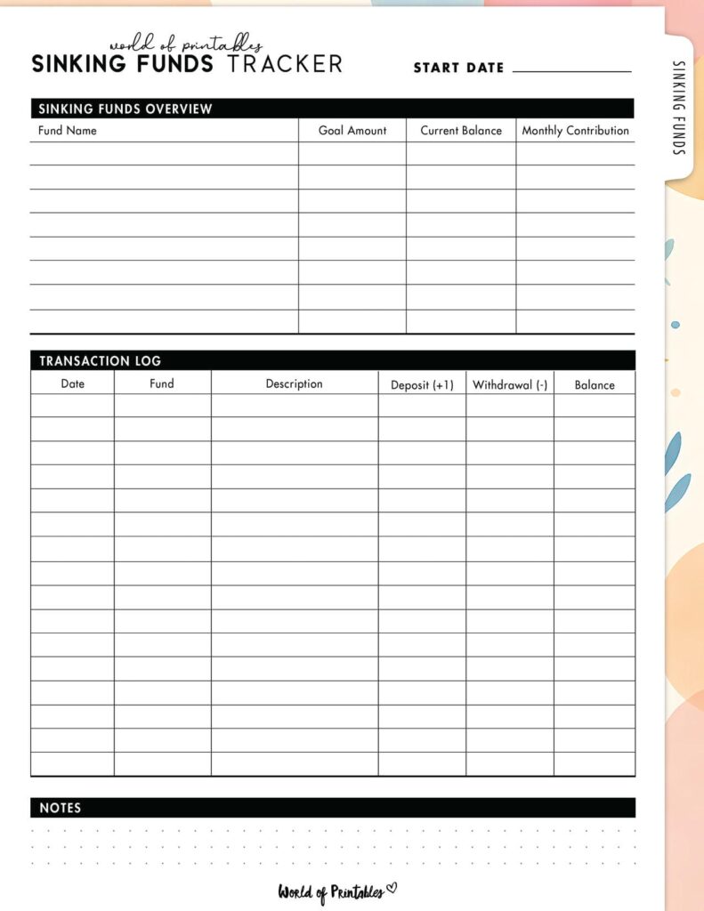 Sinking Funds Tracker-07