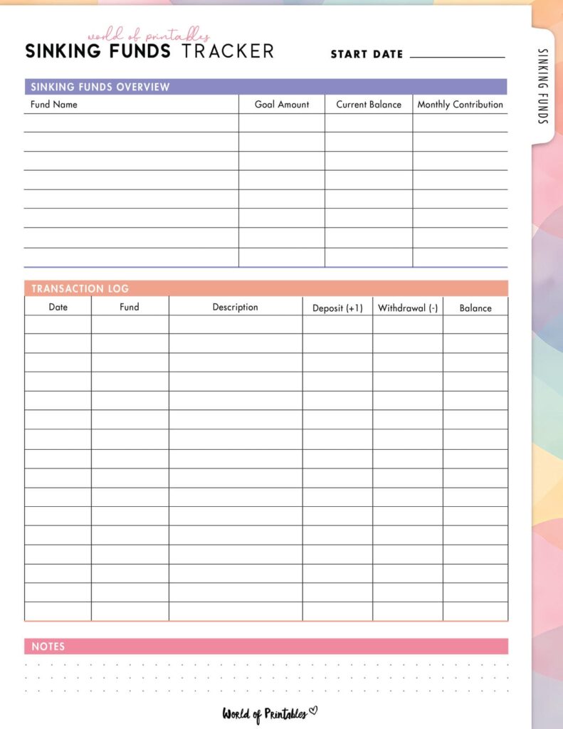 Sinking Funds Tracker-08