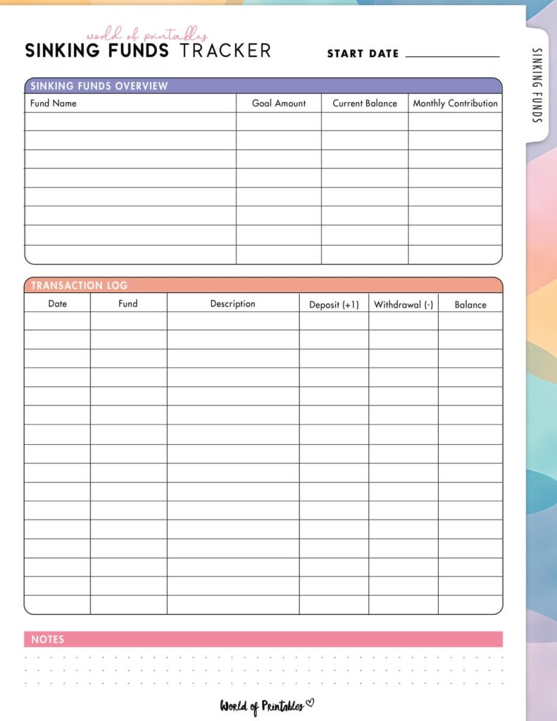 Sinking Funds Tracker-09