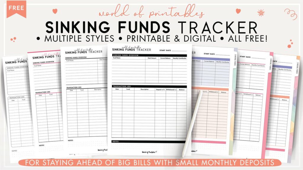 Sinking Funds Tracker