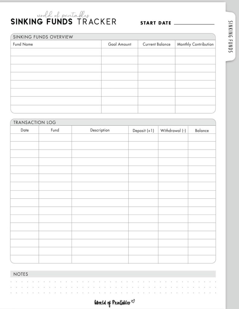Sinking Funds Tracker-11