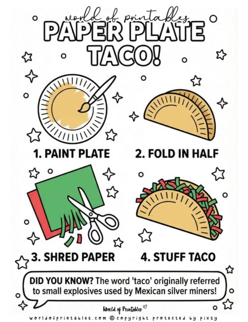 Taco Cinco De Mayo Crafts