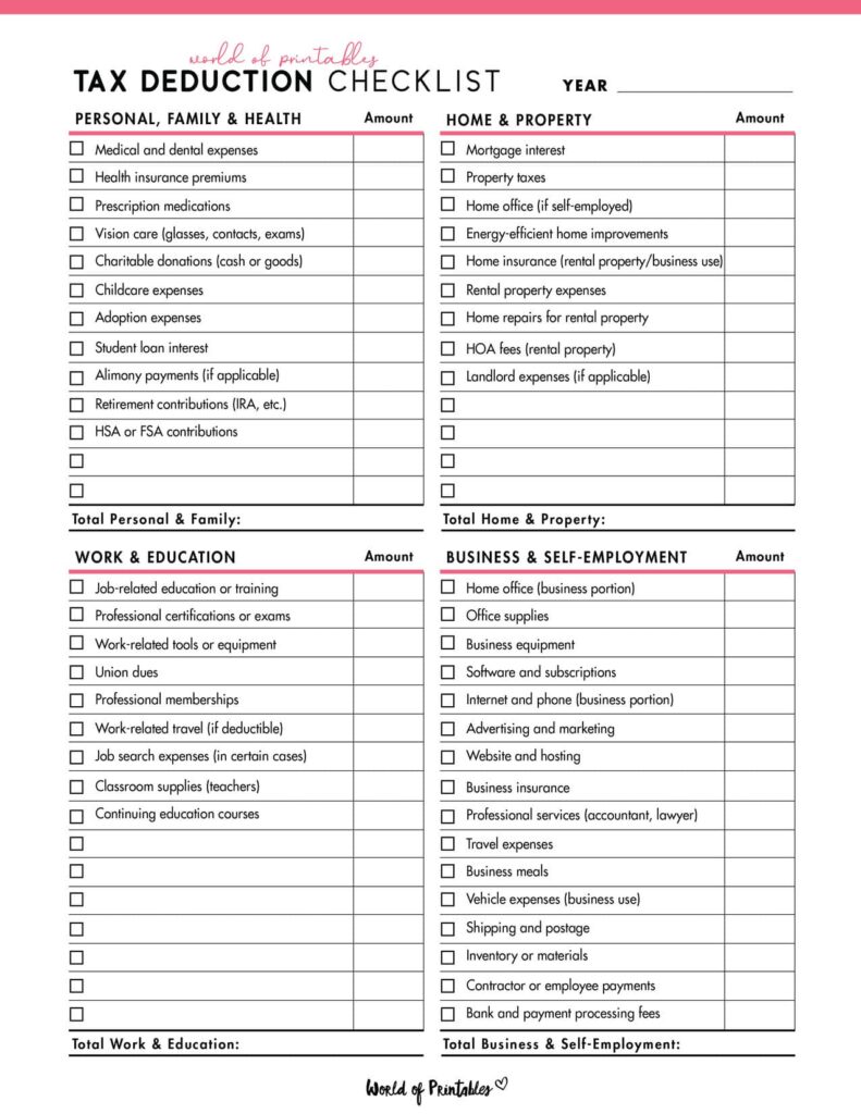 Tax Deduction Checklist-04