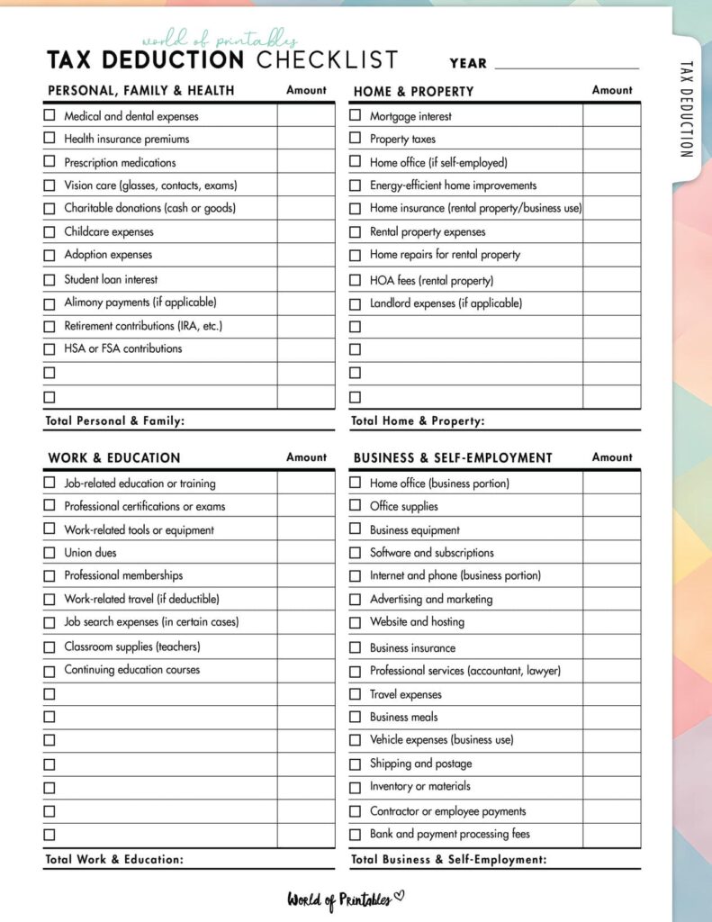 Tax Deduction Checklist-06