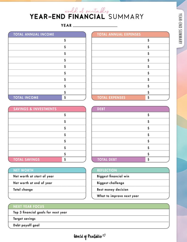 Year-End Financial Summary-09