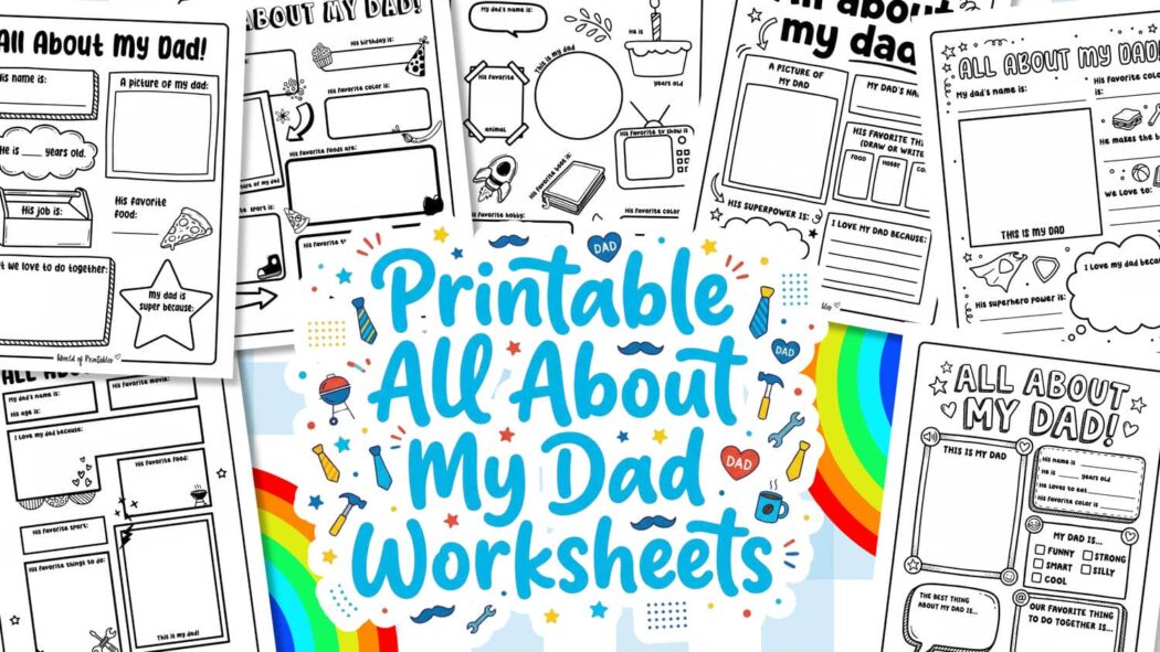 Free Printable All About My Dad Worksheet For Father’s Day - World of ...