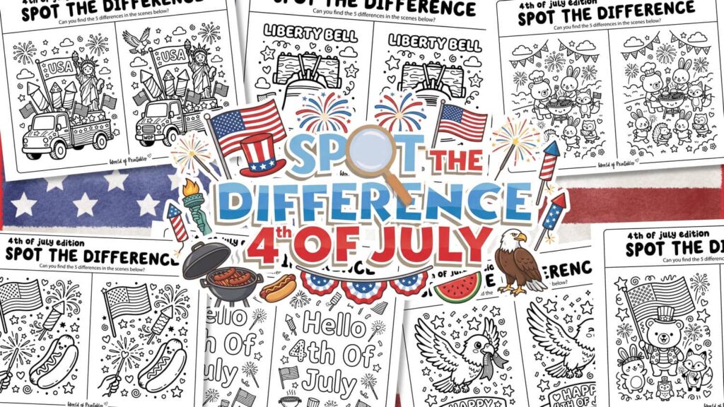 4th of july spot the difference