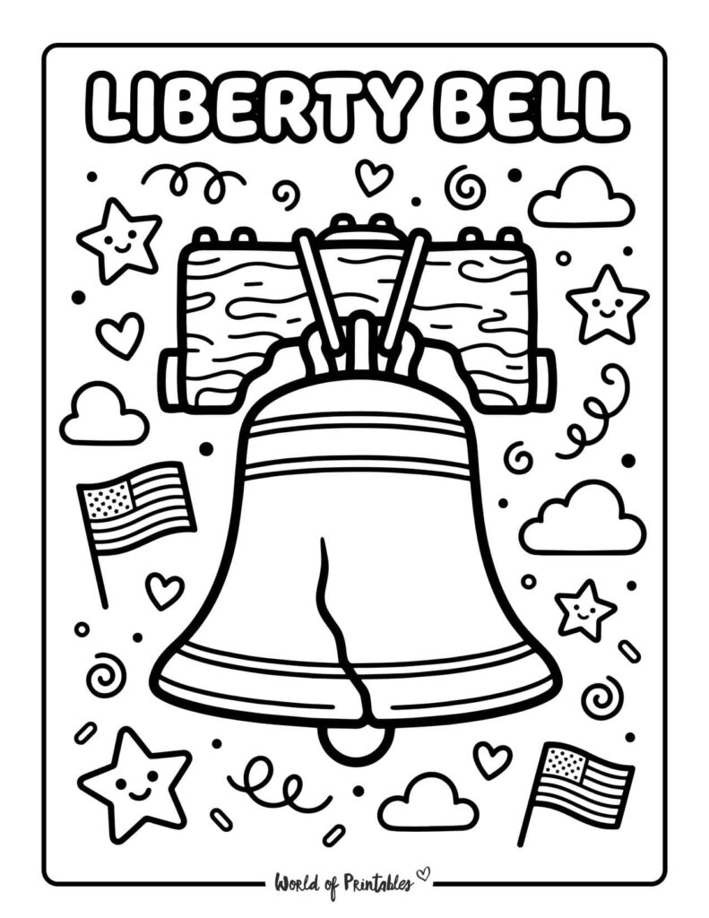 Liberty Bell Coloring Page