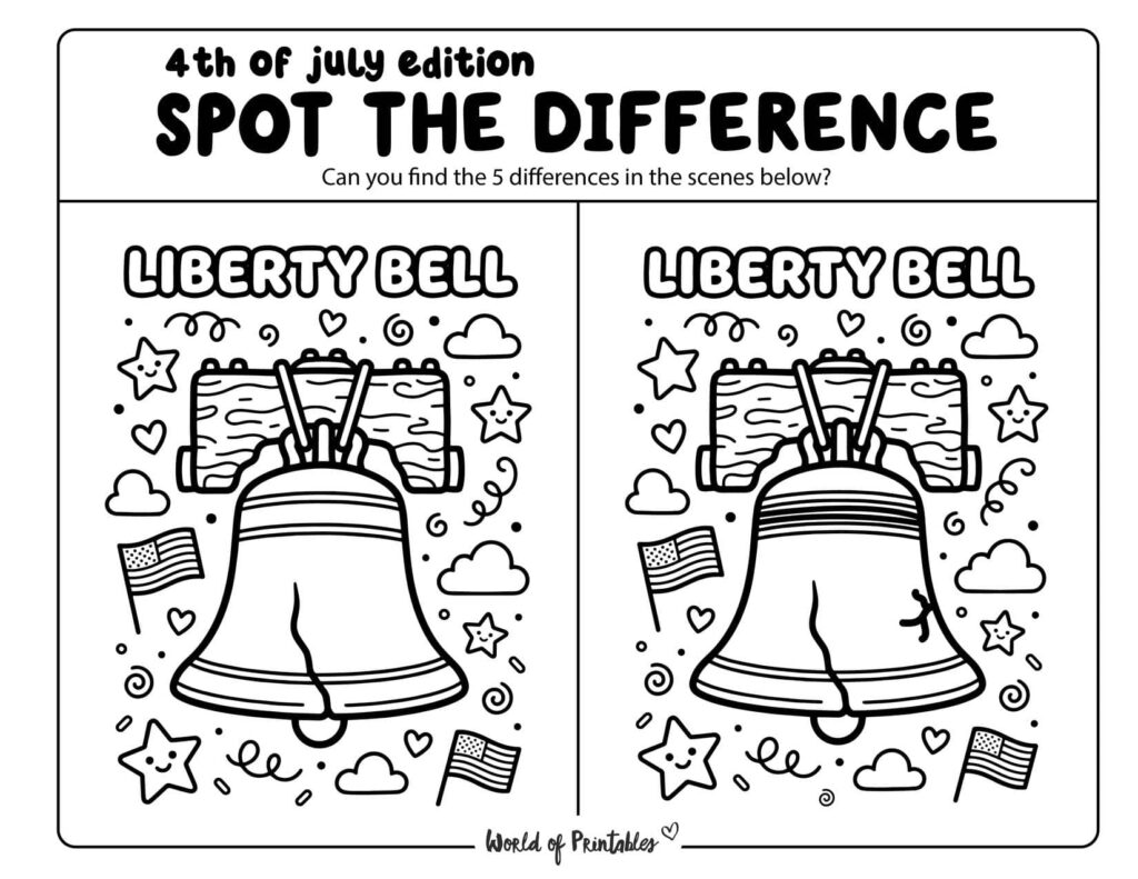 Liberty Bell Spot the Difference