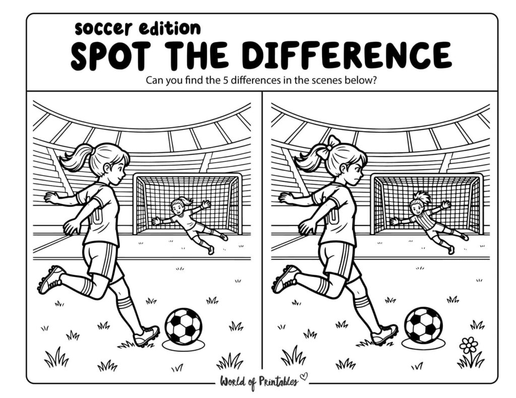 Penalty Kick Spot the Difference