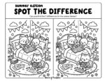 Spot The Difference Summer Games - World of Printables