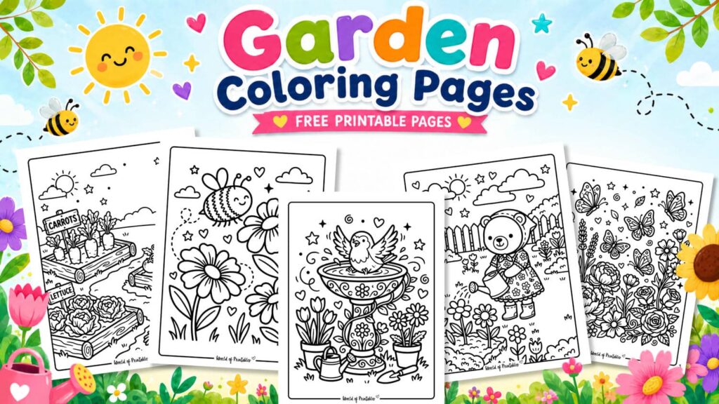 Printable Garden Coloring Pages
