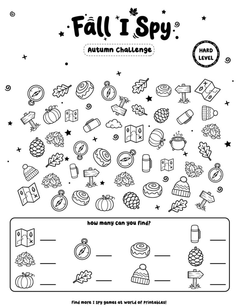 Autumn Challenge - Hard Fall I Spy