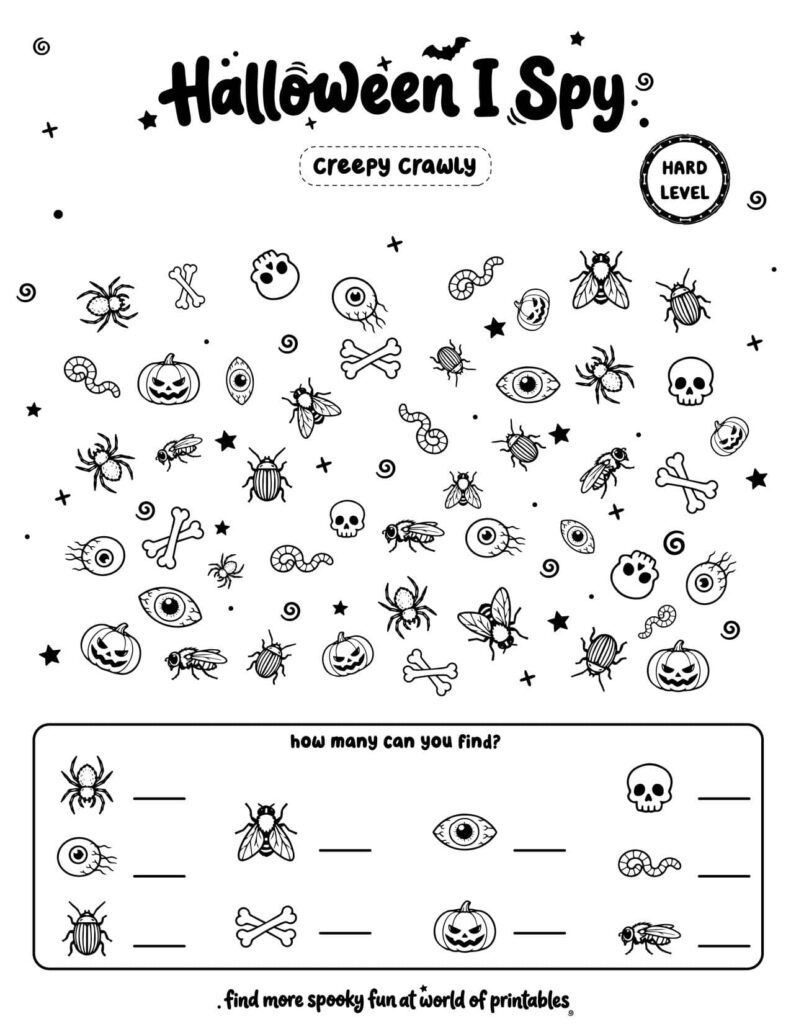 Creepy Crawly - Hard Halloween I Spy