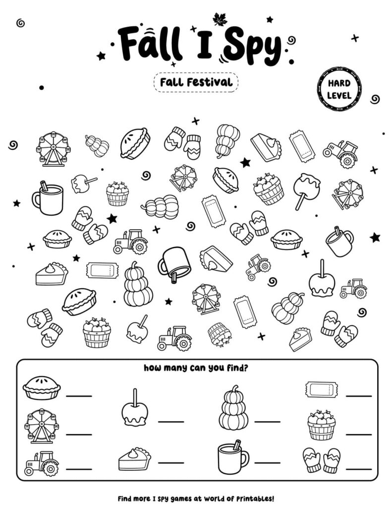 Fall Festival - Hard Fall I Spy