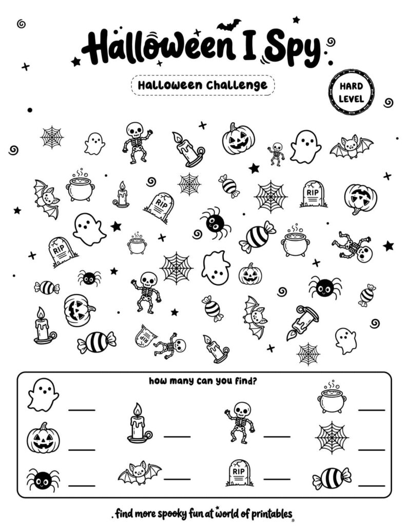 Halloween Challenge - Hard Halloween I Spy