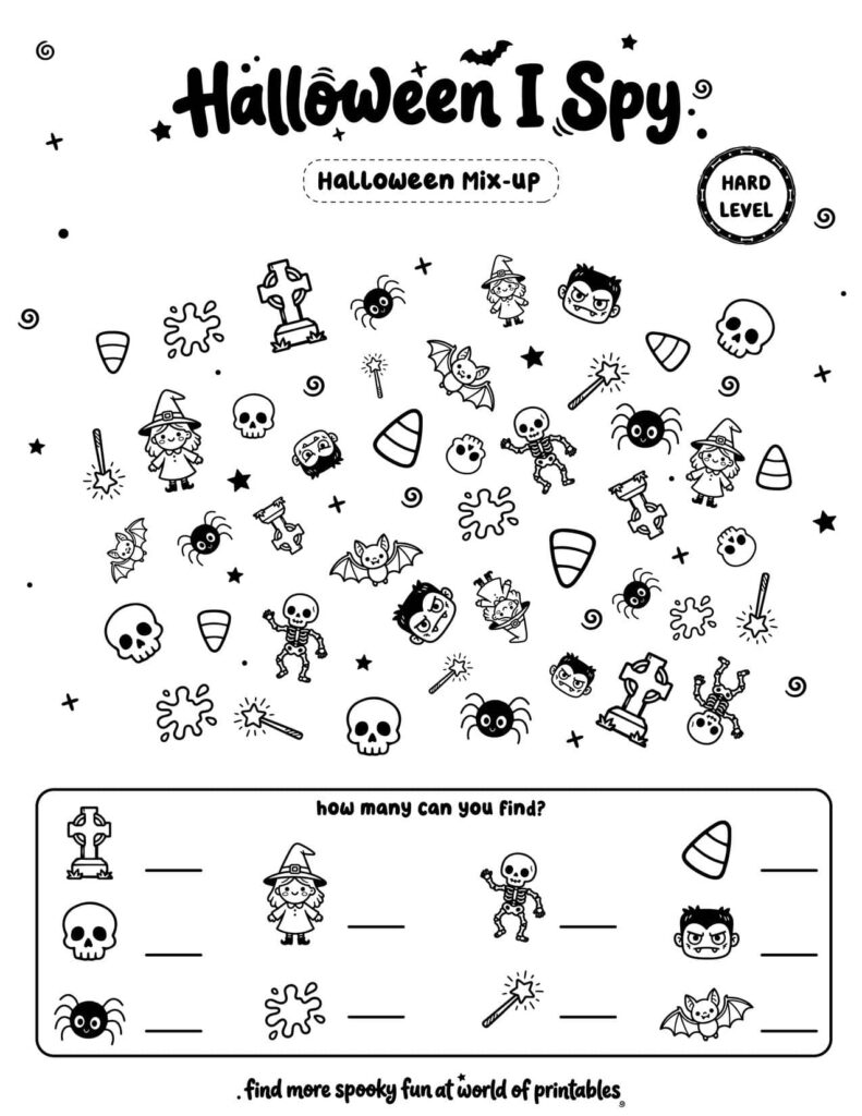 Halloween Mix-up - Hard Halloween I Spy