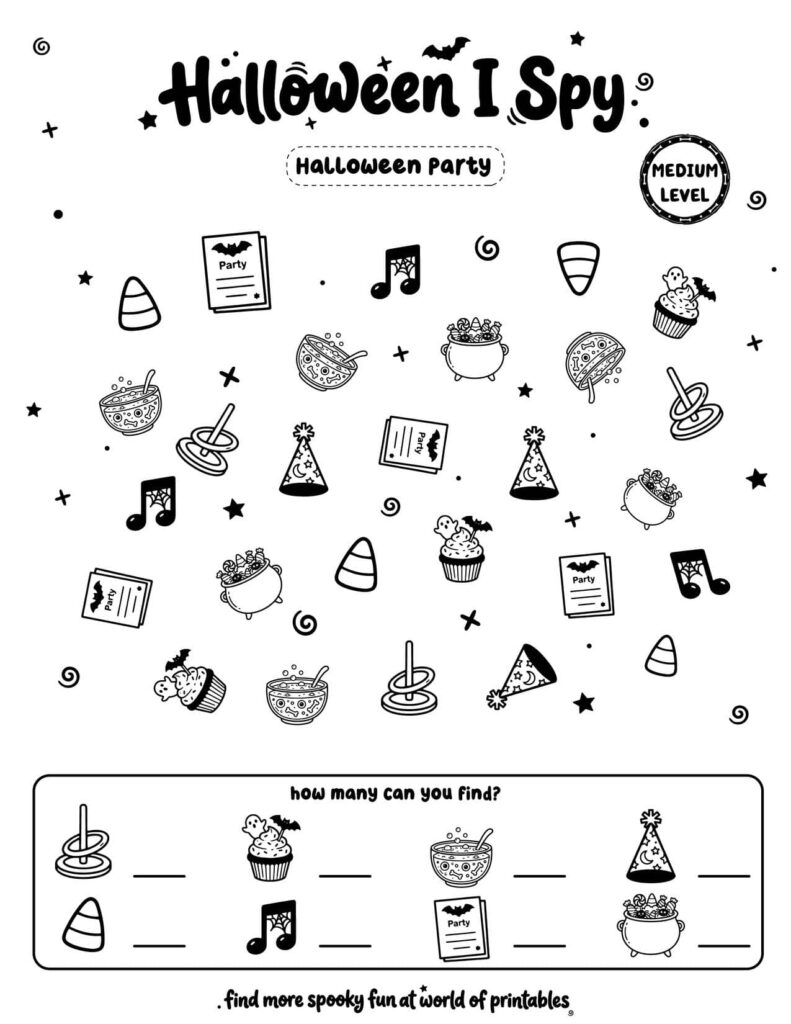 Halloween Party - Medium Halloween I Spy