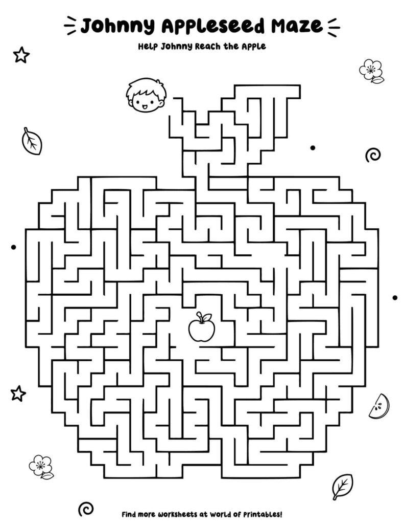 Johnny Appleseed Maze