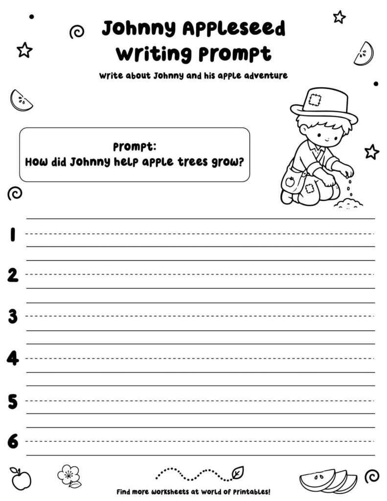 Johnny Appleseed Writing Prompt