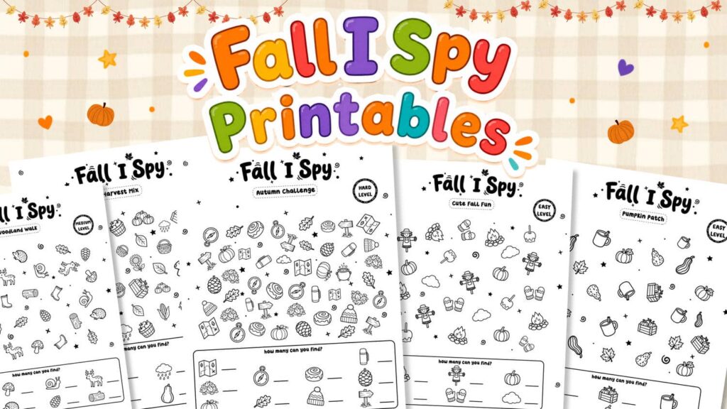 Printable Fall I Spy Games