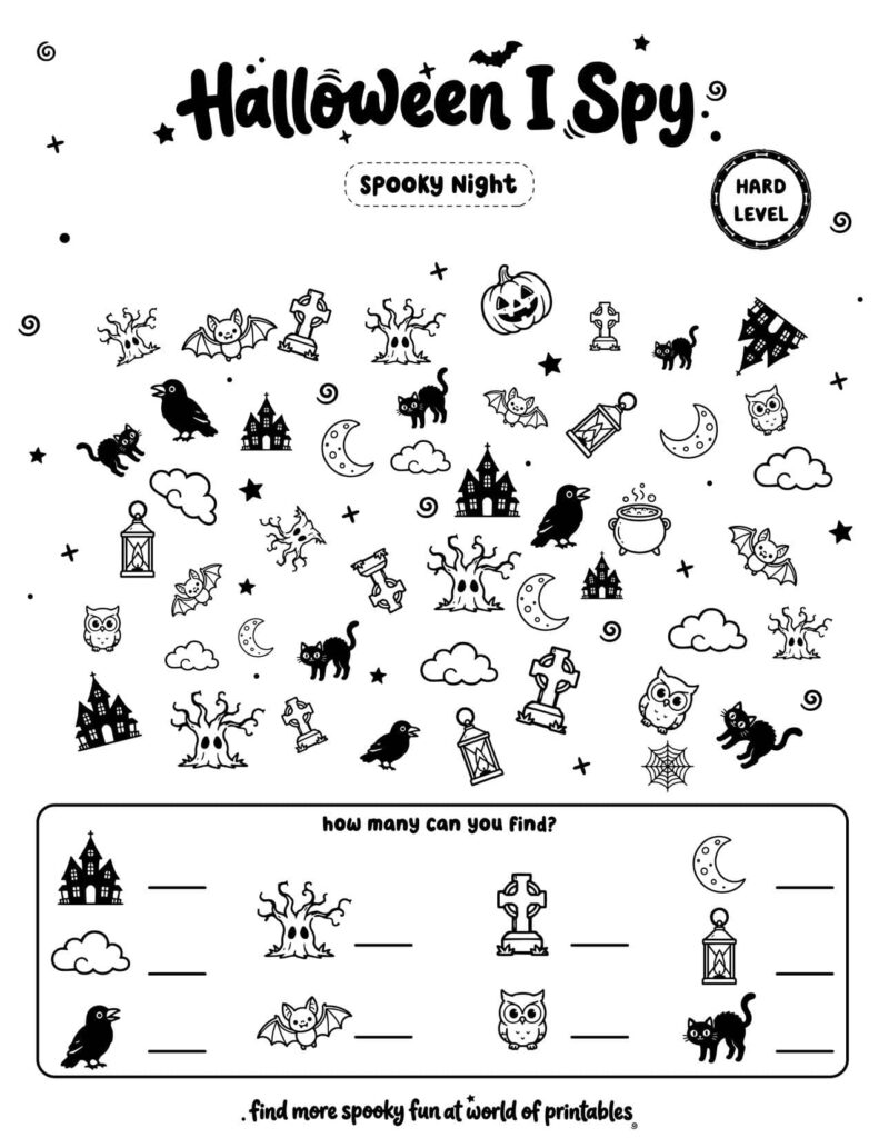 Spooky Night - Hard Halloween I Spy
