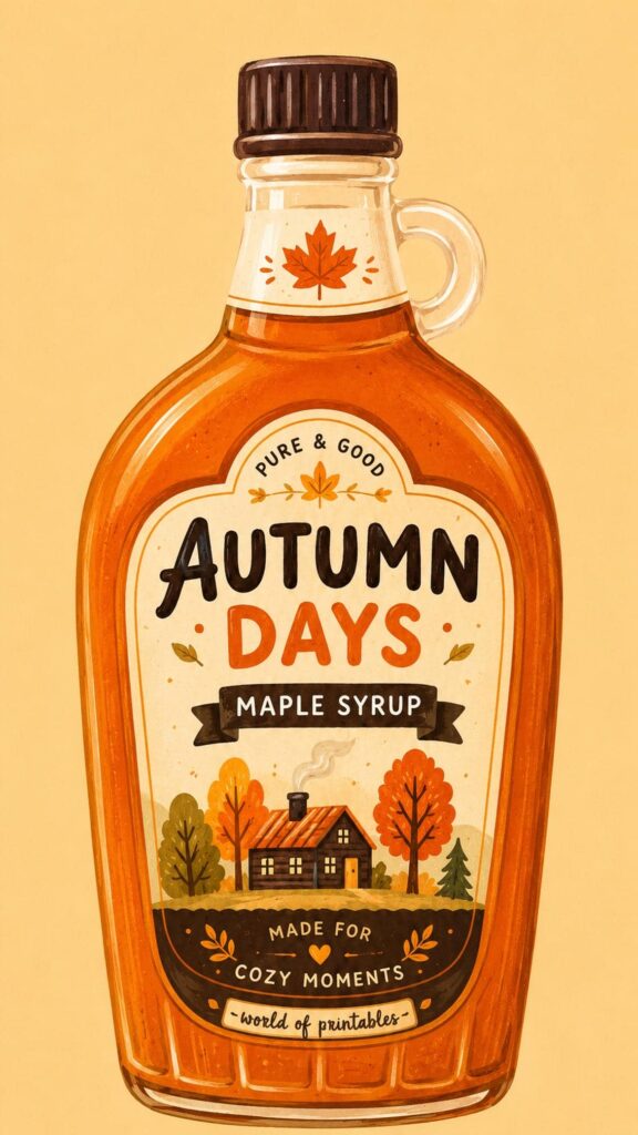 autumn days maple syrup phone wallpaper