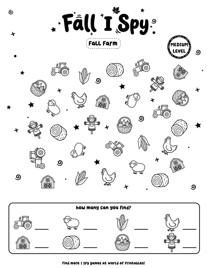 fall Farm - Medium Fall I Spy