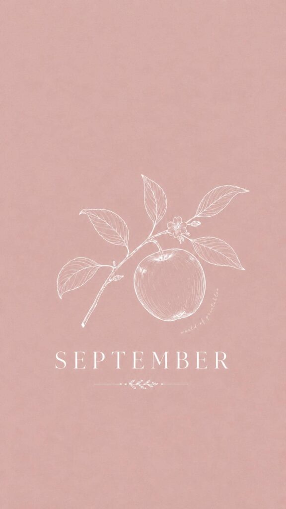 september apple blossom phone wallpaper