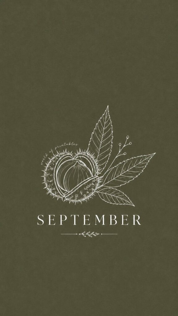 september chestnut phone wallpaper