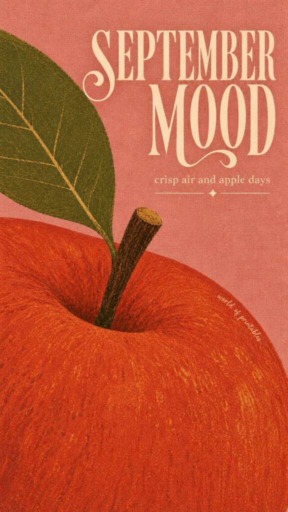 september mood apple phone wallpaper