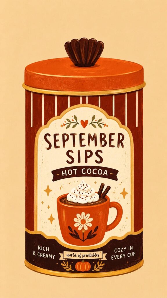 september sips hot cocoa phone wallpaper