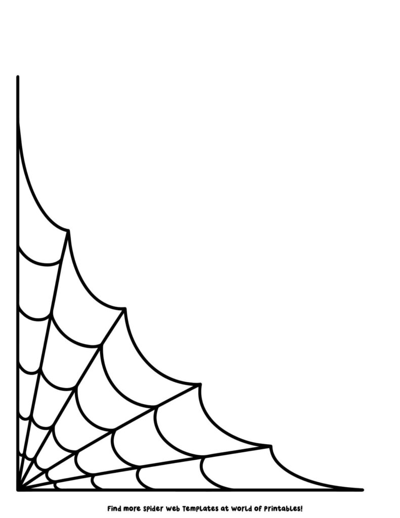 Corner Spider Web Template 2