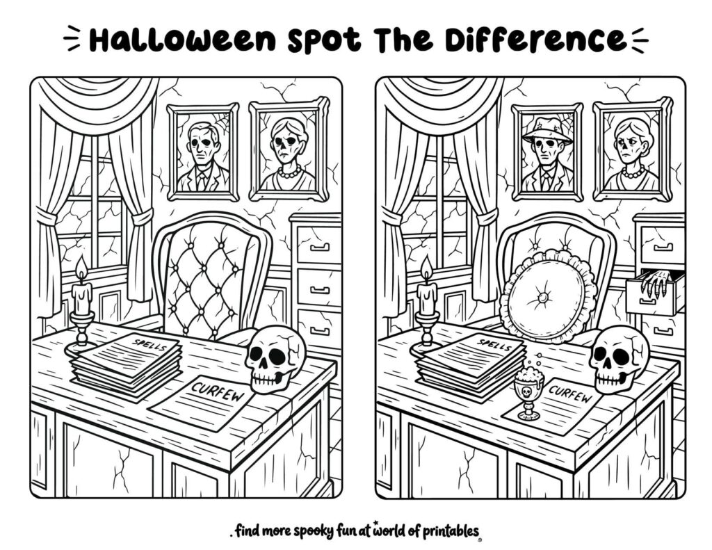 Haunted Office Spot The Difference